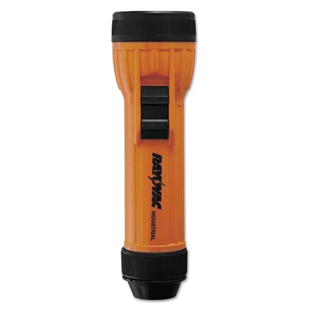Rayovac Safety Flashlight, 2 D Batteries (Sold Separately), Orange/Black IN2MSE